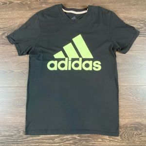 Adidas The Go-To Performance Tee Mens Activewear Climacool Graphic Logo Shirt M